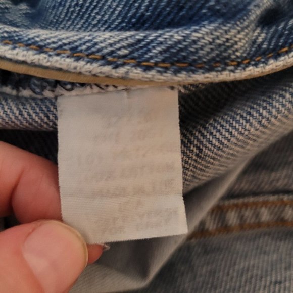 Vtg Mckenzie Tribe Dungarees Original Mens Jeans Blue Size 32x30 Cowboy Tested - Picture 3 of 7